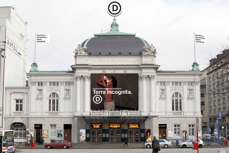 Deutsches Schauspielhaus Hamburg Fahnen Corporate Design